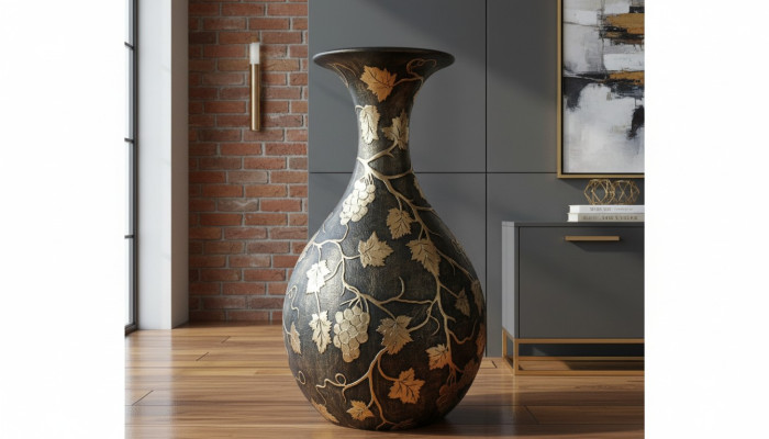 XXL Vase Tisch Dekoration Deko Vasen Antik Stil Skulptur Figur Kelch Rom 92cm