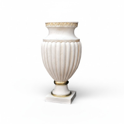 XXL Vase Tisch Dekoration Deko Vasen Antik Stil Skulptur Figur Kelch Rom 0882