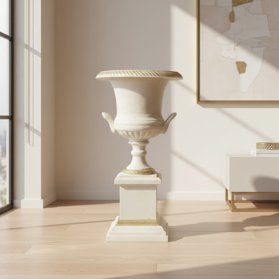 XXL Klassische Wohnzimmer Dekoration Antik Stil Vase Deko Vasen Statue Skulptur