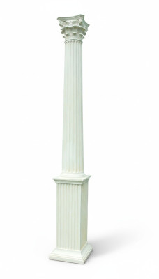 313 cm XXL Big Säule Stil 1900 Alt Griechischer Antiker Stil Restaurant Caffee