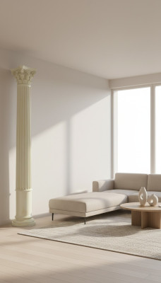 Antik Stil Einrichtung Hotel Lobby Restaurant Säulen Säule XXL 275cm Römer Stil