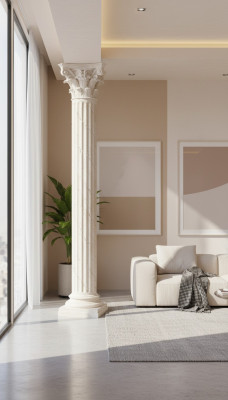XXL Griechische Säule Antik Stil Design Säulen Luxus Stützen Neu 224cm Groß Neu