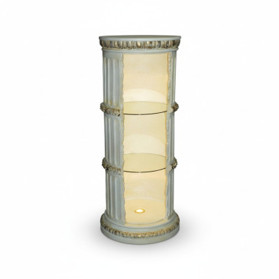 Vitrine Bar Regal Glas Amphore Vase Bodenfase Säule Schrank Vitrinen Regale 1858