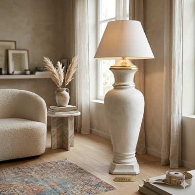 Design Stehleuchte Vase XXL Stand Lampe Lampen Regal Beleuchtet Vitrine 132cm