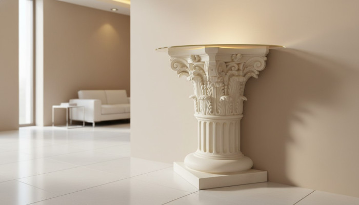 Säule Beleuchtet Dekoration Säulen Skulpturen Lampe Leuchte Figuren Skulptur neu