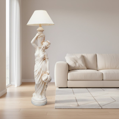 Design Leuchten Steh Lampe Leuchte Lampenschirm Dekolampe Beleuchtung 6828 Neu