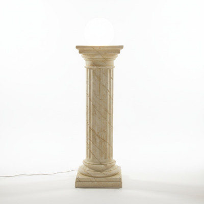 Design Säulenlampe Leuchten Leuchte Lampenschirm Dekolampe Säule Lampe 6854 Neu