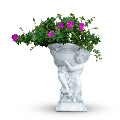 Natur Blumenkübel Pflanz Kübel Dekoration Figur Vasen Blumentöpfe Garten