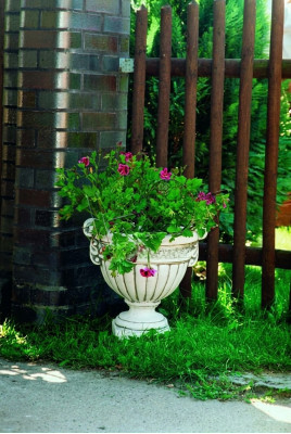 Blumenkübel Pflanz Natur Kübel Dekoration Figur Vasen Blumentöpfe Garten