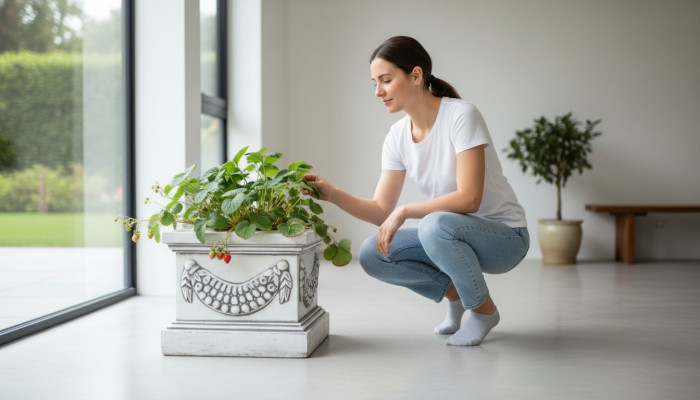 Blumenkübel Pflanz Natur Kübel Dekoration Figur Vasen Garten Blumentöpfe