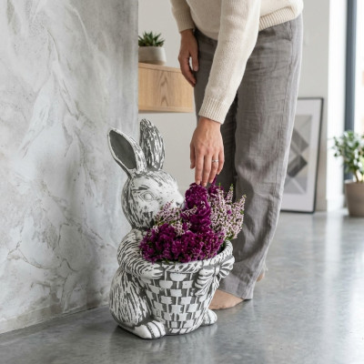 Natur Blumenkübel Pflanz Kübel Dekoration Figur Garten Blumentöpfe Vasen