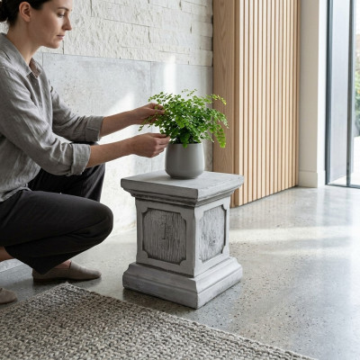 Dekoration Säule Säulen Stein Antik Stil Römische Weiß Dekor Ständer Sockel