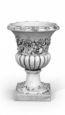 Blumenvase Blumen Kasten Garten Stein Dekoration Deko Antik Stil Blumen