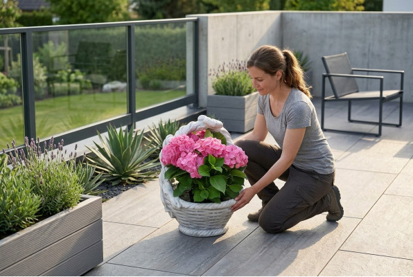 Blumenkübel Pflanz Kübel Dekoration Natur Garten Figur Vasen Blumentöpfe