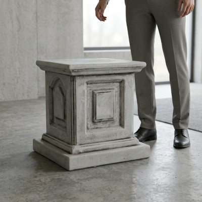 Dekoration Säule Säulen Stein Antik Stil Blumenstander Römische Weiß Ständer