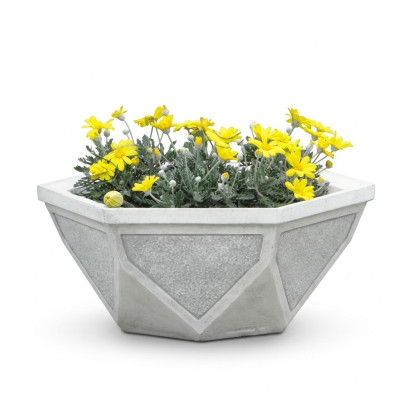 Blumenkübel Pflanz Kübel Natur Dekoration Garten Vasen Figur Blumentöpfe
