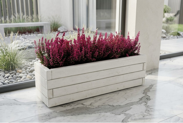Blumenkübel Pflanz Kübel Natur Dekoration Garten Vasen Blumentöpfe Figur
