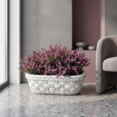 Blumenkübel Pflanz Natur Kübel Dekoration Garten Vasen Blumentöpfe Figur