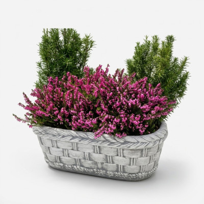 Blumenkübel Pflanz Natur Kübel Dekoration Garten Vasen Blumentöpfe Figur