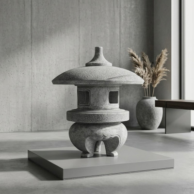 Japanischer Garten Haus Dekoration Statue Natur Figuren Figur Weiß Statuen