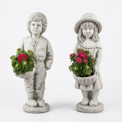 Figur Dekoration Blumenkübel Pflanz Kübel Blumentöpfe Dekor Figur Garten