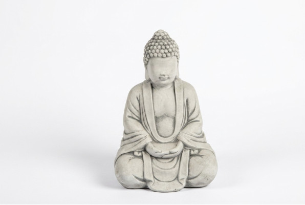 Buddha Skulptur in Steinoptik. Große Skulptur für Garten Figur Dekorative