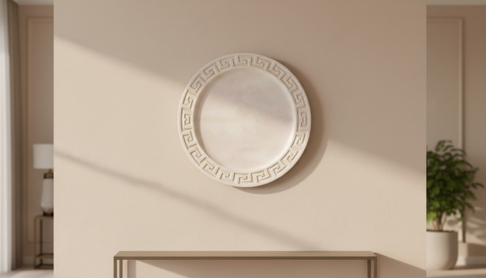 Design Rosette Medusa Skulptur Figuren Skulpturen Dekoration Wandrelief Relief