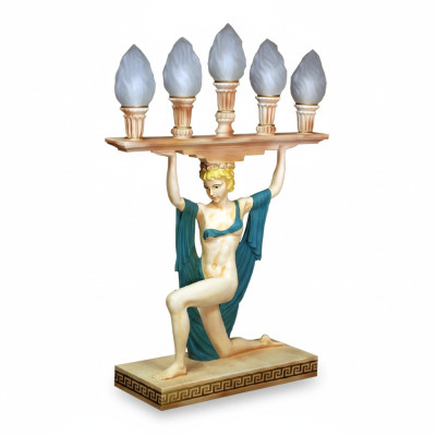 Design Griechische Tischlampe Lampe Leuchte Lampen Dekolampe Beleuchtung 6925