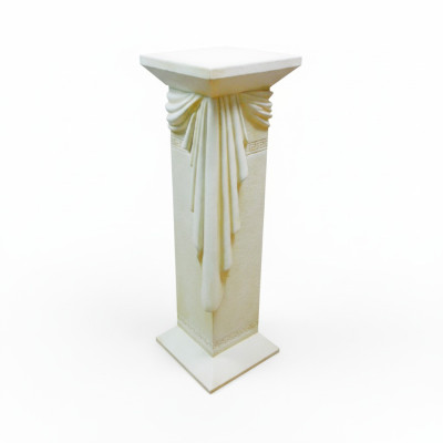 Design Säulenlampe mit Schärpe Leuchte Lampe Decolampe Beleuchtung 6866 Neu
