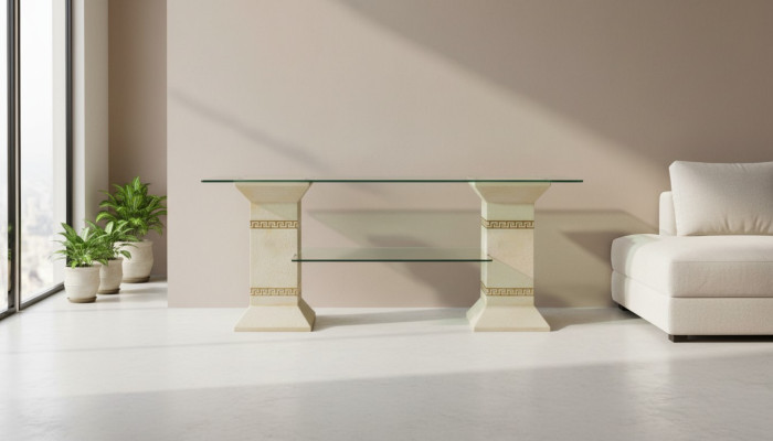 Design Vitrine Regal Glas Säule Schrank Vitrinen Regale Schrank Wohnzimmer 1874