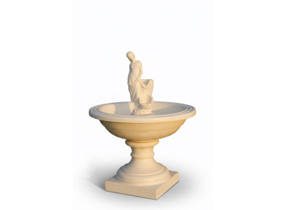 Springbrunnen Garten Teich Brunnen 136cm Steinbrunnen Gartenbrunnen Fontaine Neu