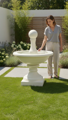 Edler Designer Springbrunnen Fontaine Zierbrunnen Garten Terrasse FONTANA COSTA