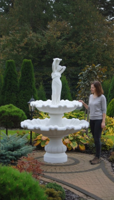 Zierbrunnen Springbrunnen Brunnen Garten Dekoration Fontaine Teich GRECO NOEMI