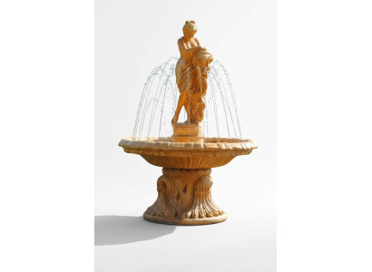 Springbrunnen Garten Teich Brunnen 155cm Steinbrunnen Gartenbrunnen Fontaine Neu