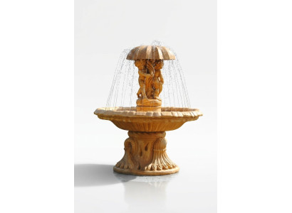 Springbrunnen Garten Teich Brunnen 176cm Steinbrunnen Gartenbrunnen Fontaine Neu