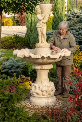 Springbrunnen Garten Teich Brunnen Steinbrunnen Stein Gartenbrunnen Fontaine