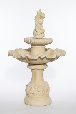 Zierbrunnen Springbrunnen Skulptur Brunnen Dekoration Garten Fontaine Neu 160cm