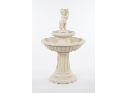 Zierbrunnen Springbrunnen 140cm Skulptur Brunnen Deko Garten Fontaine Teich Neu