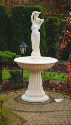 Springbrunnen Garten Teich Brunnen Steinbrunnen Gartenbrunnen Fontaine 182cm