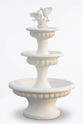 Zierbrunnen Springbrunnen Skulptur Brunnen Deko 186cm Garten Fontaine Teich Neu