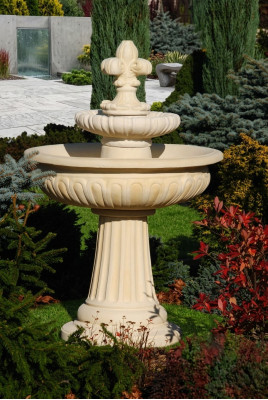 Springbrunnen Garten Teich Brunnen 138cm Steinbrunnen Gartenbrunnen Fontaine Neu