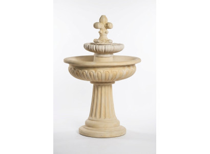 Springbrunnen Garten Teich Brunnen 138cm Steinbrunnen Gartenbrunnen Fontaine Neu
