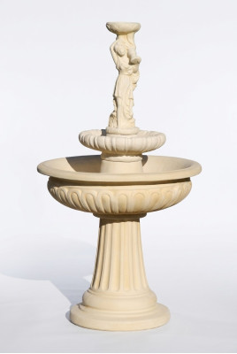 Springbrunnen Froschbrunnen Brunnen Steinbrunnen Gartenbrunnen Fontaine 164cm