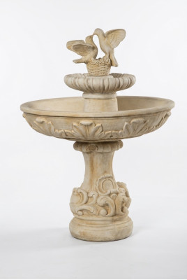 Springbrunnen Froschbrunnen Brunnen Steinbrunnen Gartenbrunnen Fontaine 155cm