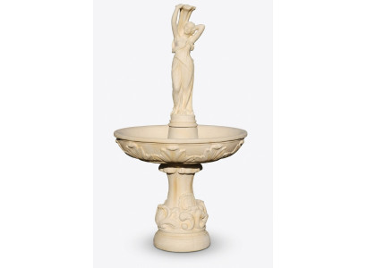 Zierbrunnen Springbrunnen 180cm Skulptur Brunnen Deko Garten Fontaine Teich Neu