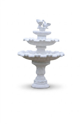 Springbrunnen Garten Teich Brunnen 175cm Steinbrunnen Gartenbrunnen Fontaine Neu