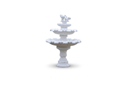 Springbrunnen Garten Teich Brunnen 175cm Steinbrunnen Gartenbrunnen Fontaine Neu
