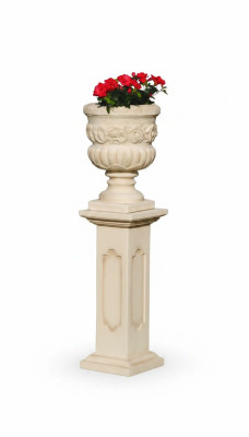 Blumenkorb Kasten Blumen Vase Gefäss Garten Terrasse Dekoration Statue Figuren