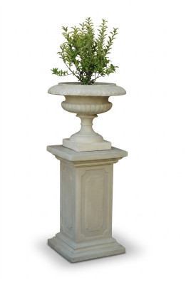 Blumenkorb Blumen Vase Gefäss Garten Kasten Terrasse Dekoration Statue Figuren