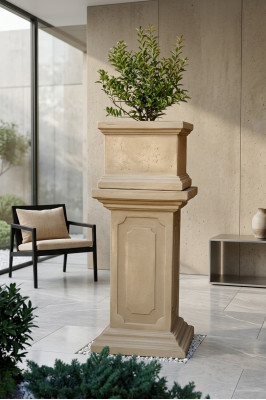 Blumenkorb Blumenkasten Blumen Gefäss Dekoration Statue Figuren Garten Terrasse